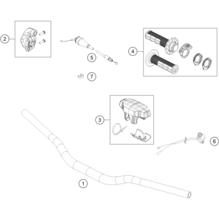 GUIDON, ARMATURES HUSQVARNA...